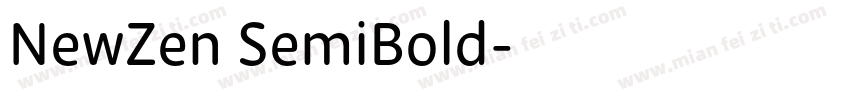 NewZen SemiBold字体转换